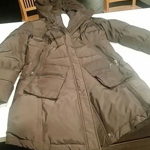 Calvin klein Puffy trench coat - chocolate brown